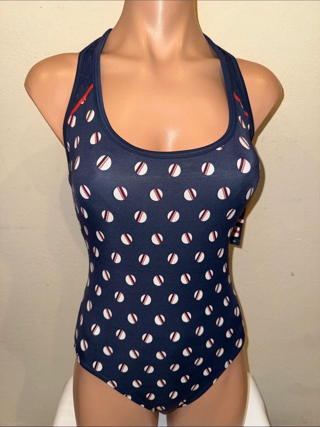 Tommy Hilfiger One Piece Swimsuit T Back Size 10